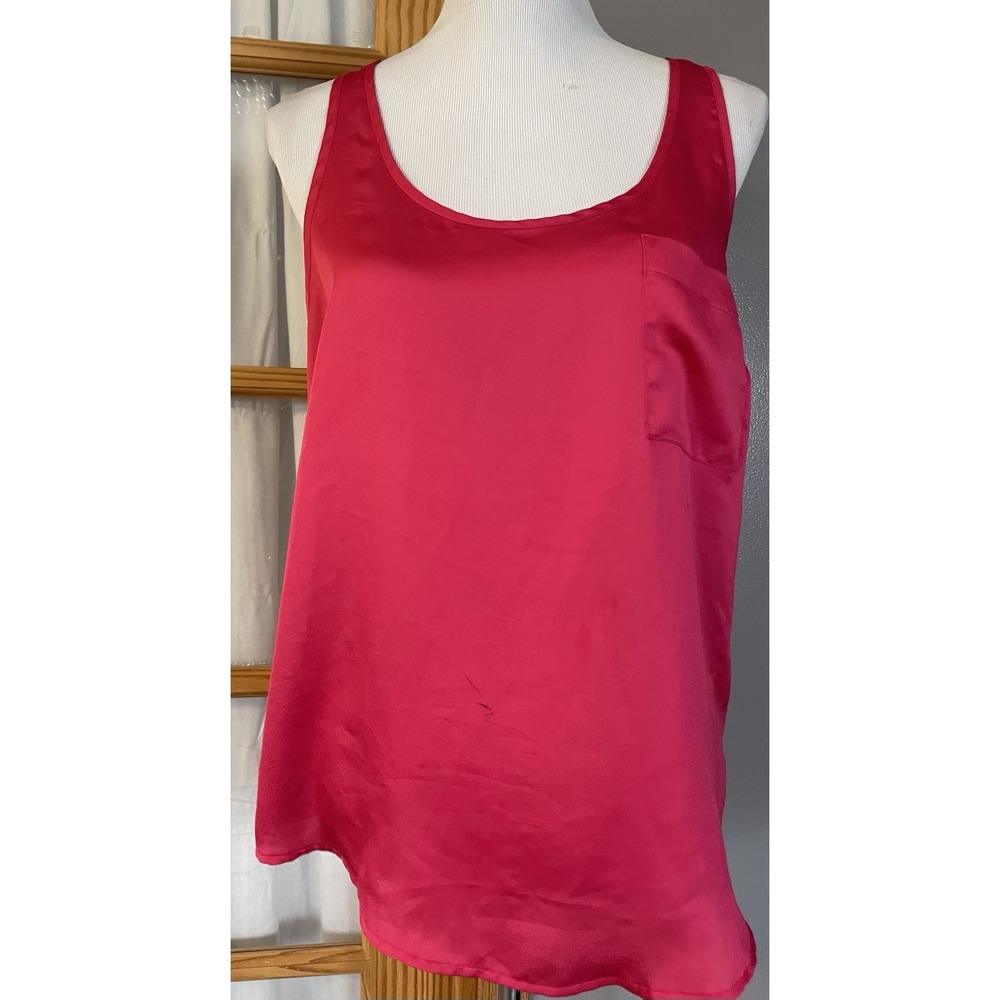 Old Navy Racerback Tank Top Womens Sz L Reddish Pink Pullover Clubwear City Boho